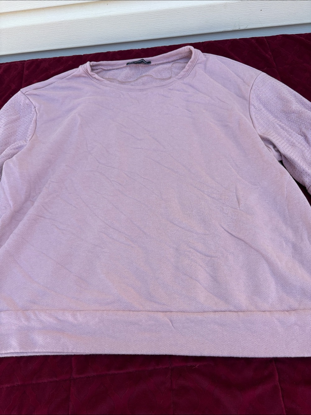 INC International Concepts Light Pink Crewneck Sweater